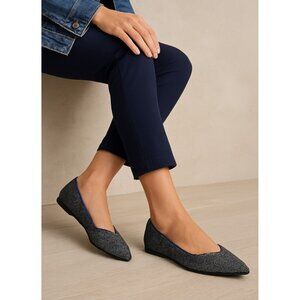 Rothys The Point Ballet Flats Womens Size 10 W Shoes Granite Heather Slip